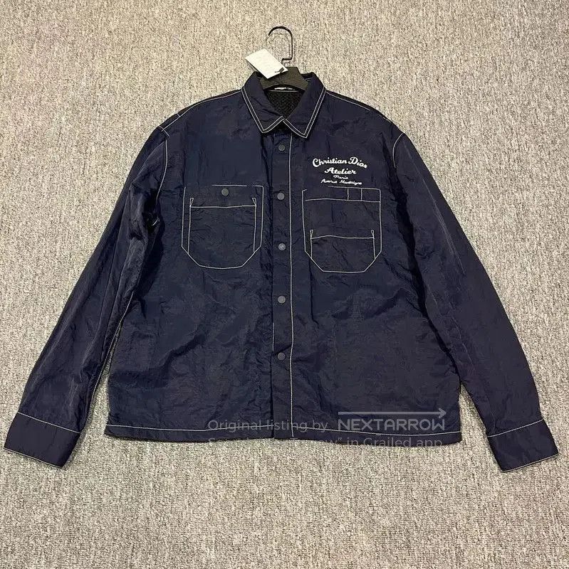 Dior Dior Men's XL Navy Blue Outdoor Jacket . Size US XL / EU 56 / 4 - 1 Thumbnail