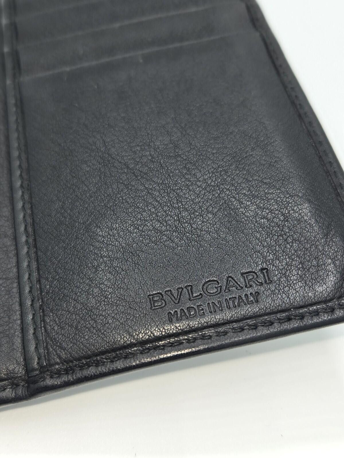 Bvlgari Bvgari Vintage Black Leather Long Wallet Bifold Card Holder Size ONE SIZE - 5 Thumbnail