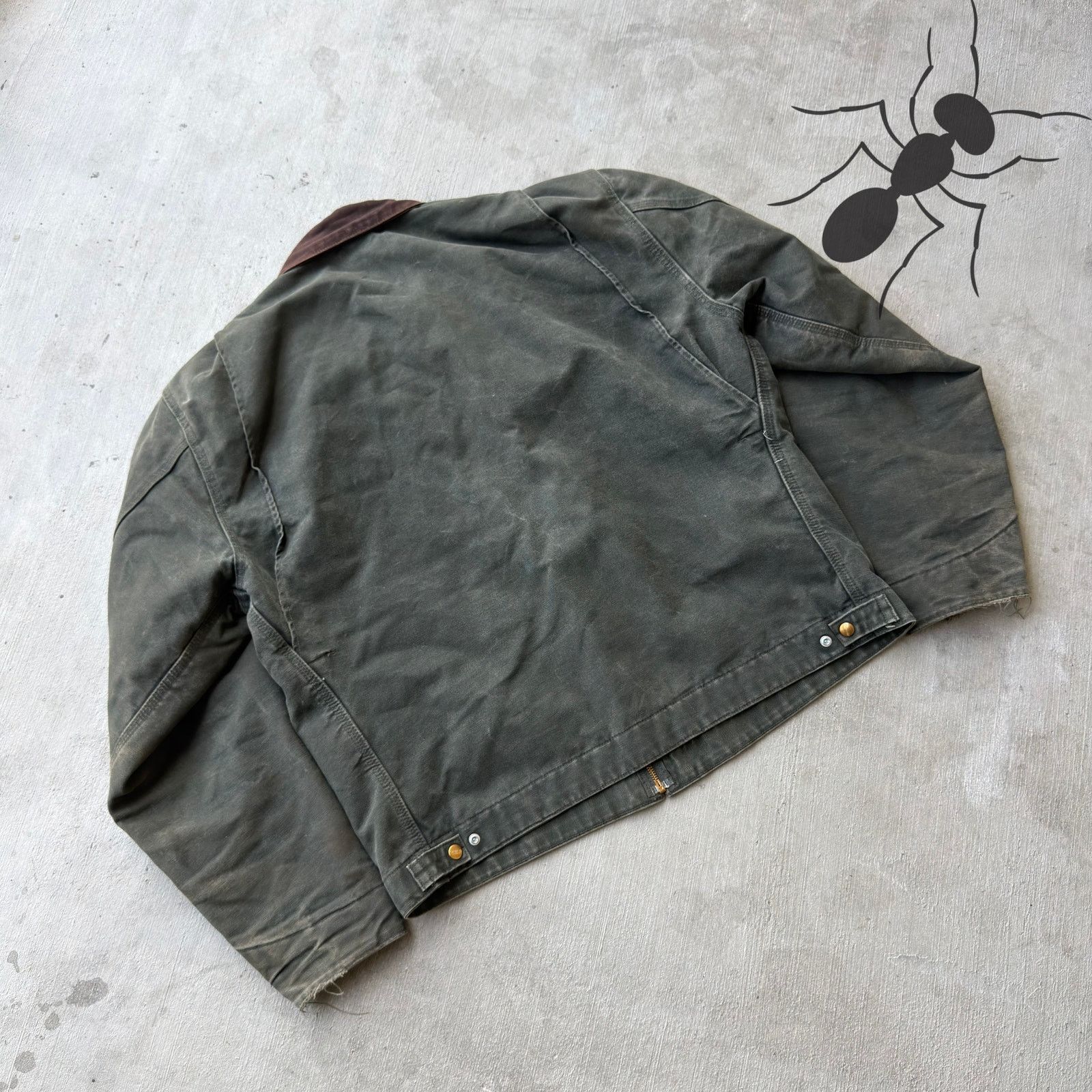 Carhartt × Vintage Carhartt J97 MOS green detroit work wear jacket Size US XL / EU 56 / 4 - 6 Thumbnail