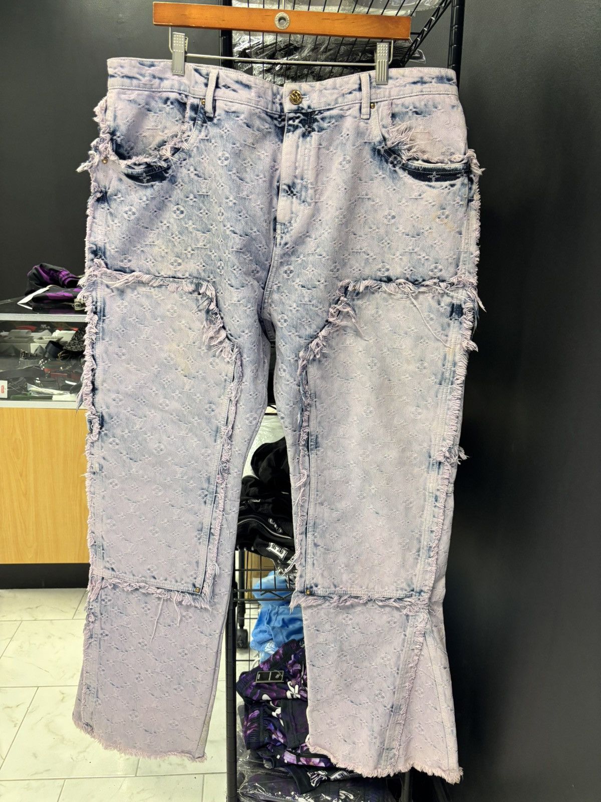 Louis Vuitton Louis Vuitton SS23 Virgil Abloh Carpenter Denim fringe Size US 38 / EU 54 - 1 Thumbnail