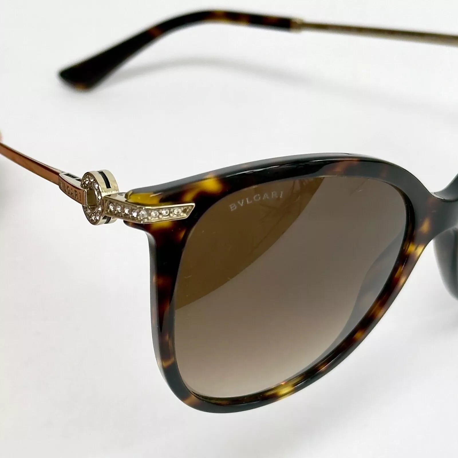 Bvlgari BVLGARI COIN Brown Havana Gold Logo Sunglasses BV8201B 8201 Size ONE SIZE - 7 Thumbnail