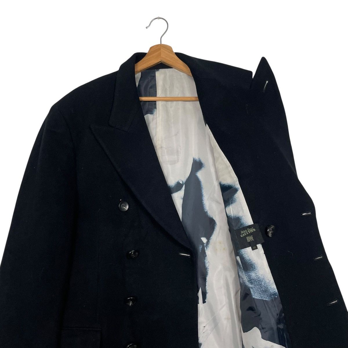 Jean Paul Gaultier Jean Paul Gaultier Homme Double Breasted Wool Overcoat Size US M / EU 48-50 / 2 - 12 Thumbnail