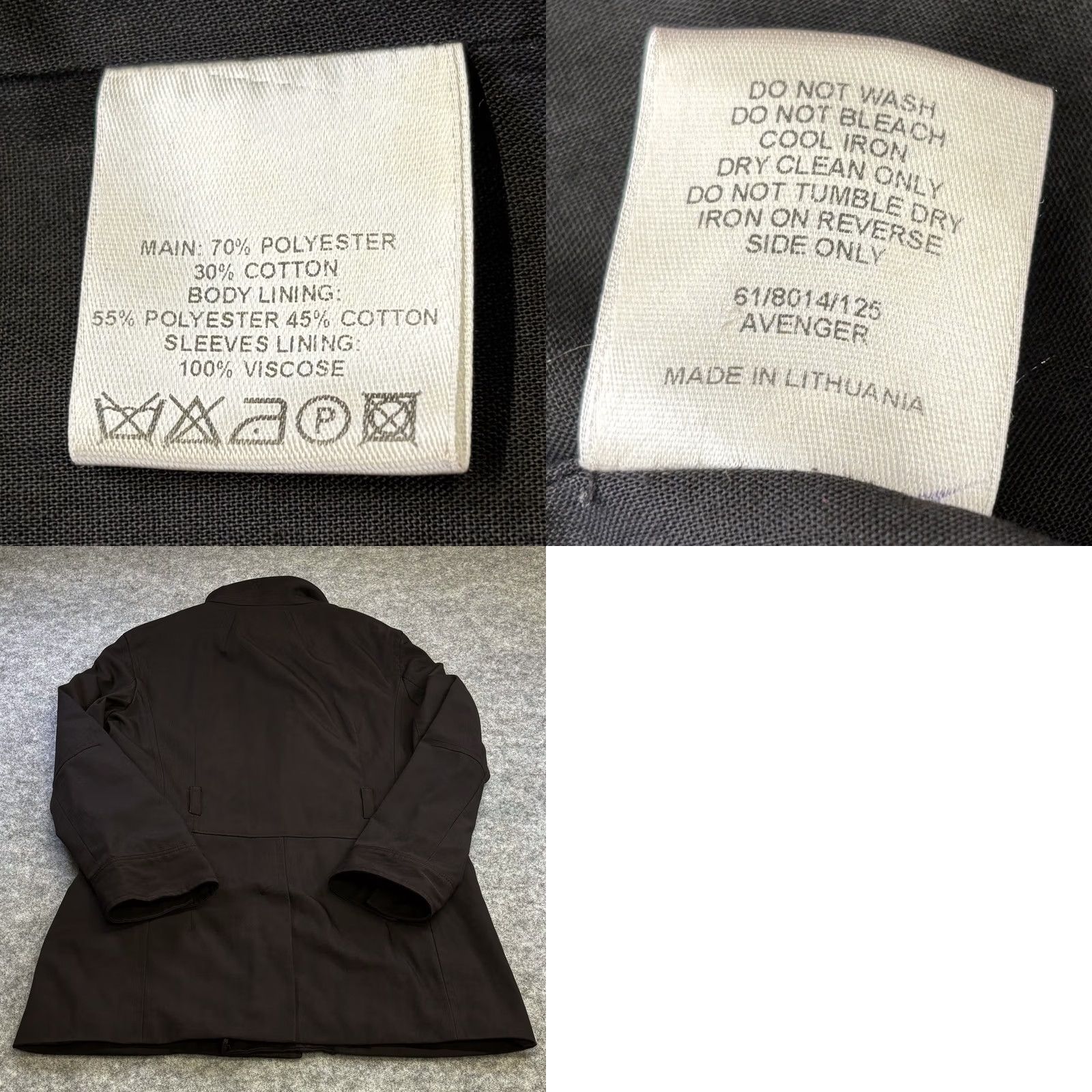 Reiss VINTAGE Reiss Coat Jacket Medium Mens Dark Brown Zip Up Smart Casual Pre Loved Size US M / EU 48-50 / 2 - 8 Thumbnail
