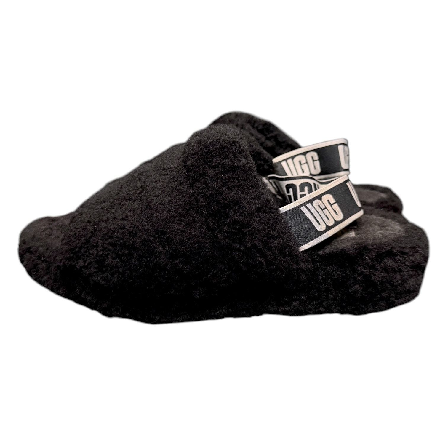 Ugg UGG Fluff Yeah Slide Women’s 10 EU 41 Black Sheepskin Sandal Size US 10 / IT 40 - 4 Thumbnail