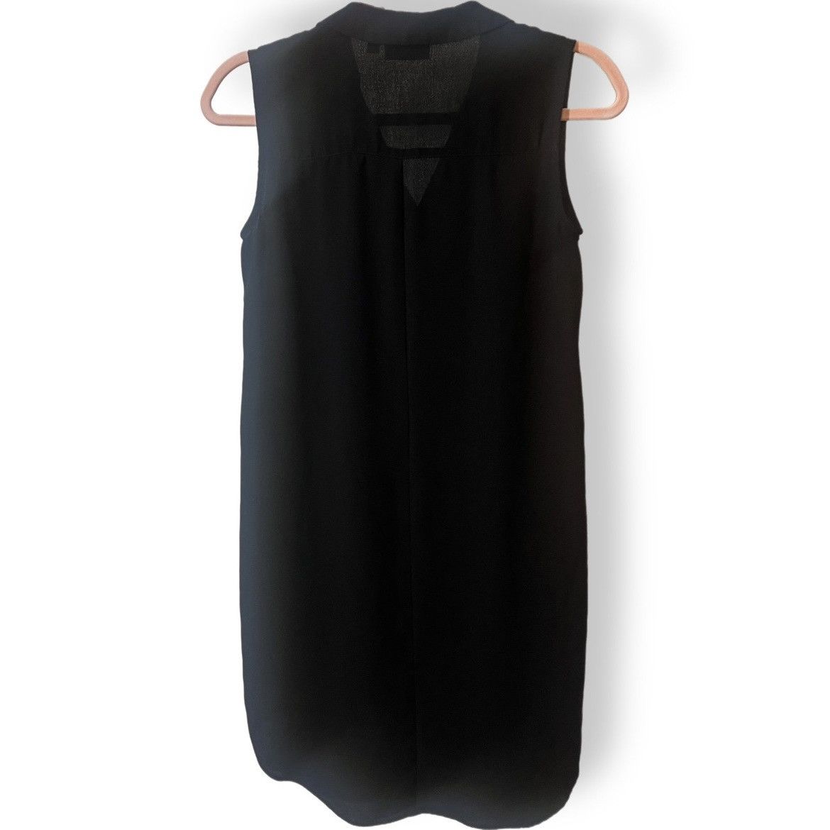 Other Black Button Sleeveless Collar Shirt Dress Women’s Small (4) Size S / US 4 / IT 40 - 3 Thumbnail