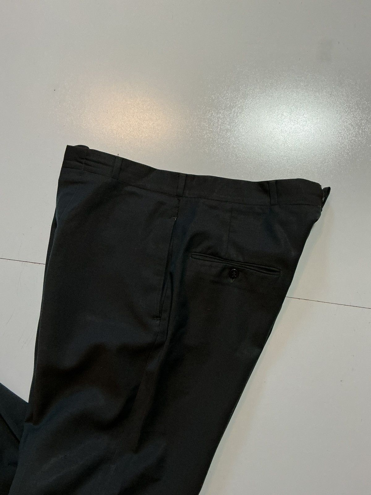 Vintage Vintage 60s Talon Zipper Cuffed Wool Hollywood Dress Pants Size US 32 / EU 48 - 5 Thumbnail