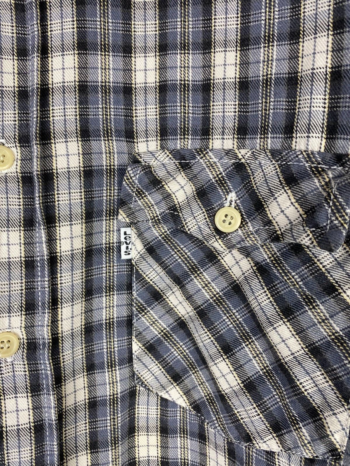 Levi's Vintage 80s Levis Check Button Long Sleeve Shirt Size US L / EU 52-54 / 3 - 5 Thumbnail