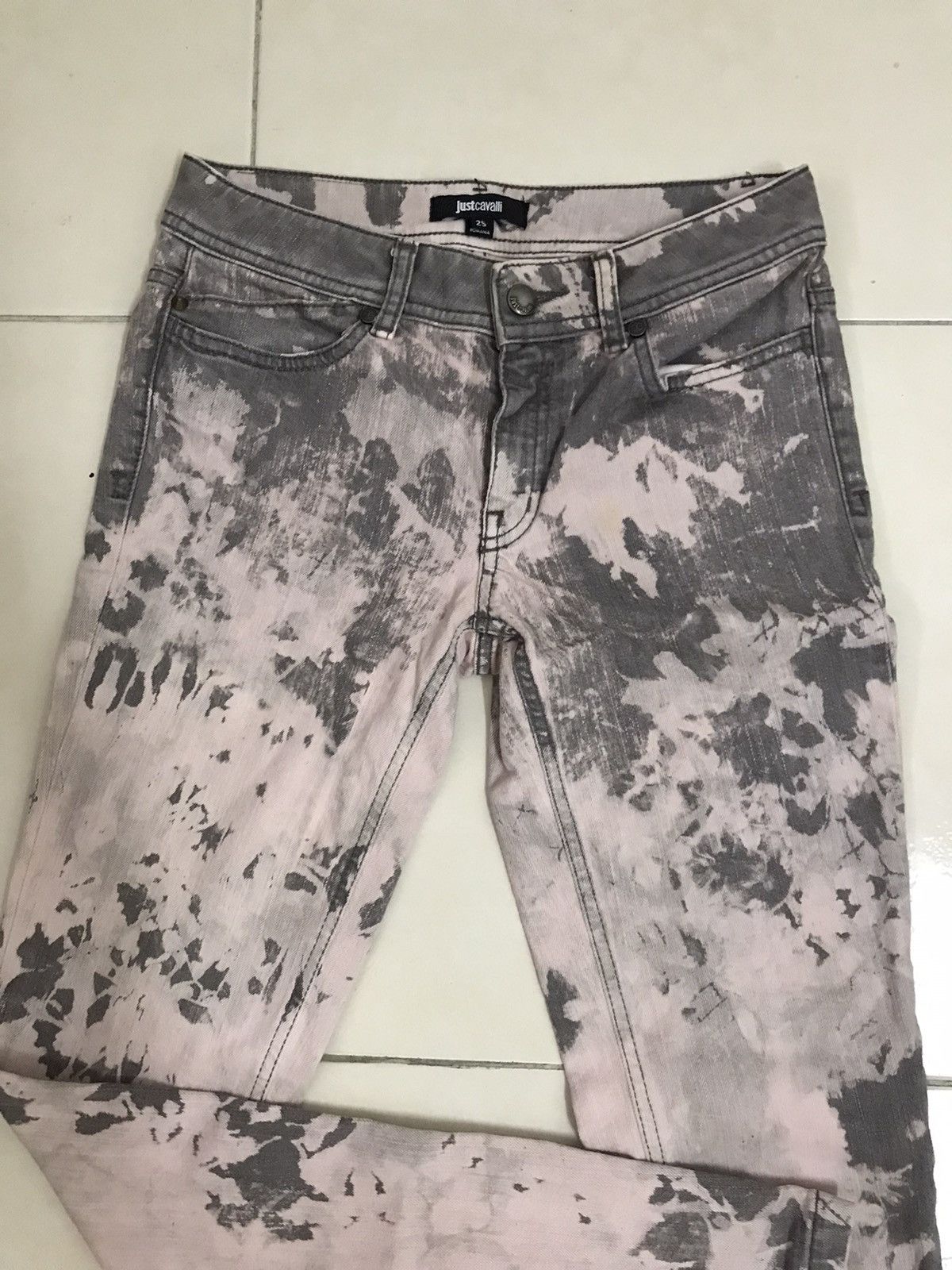 Jean Roberto Cavalli jeans Pants Printed Sky Vintage Size 28" / US 6 / IT 42 - 11 Thumbnail