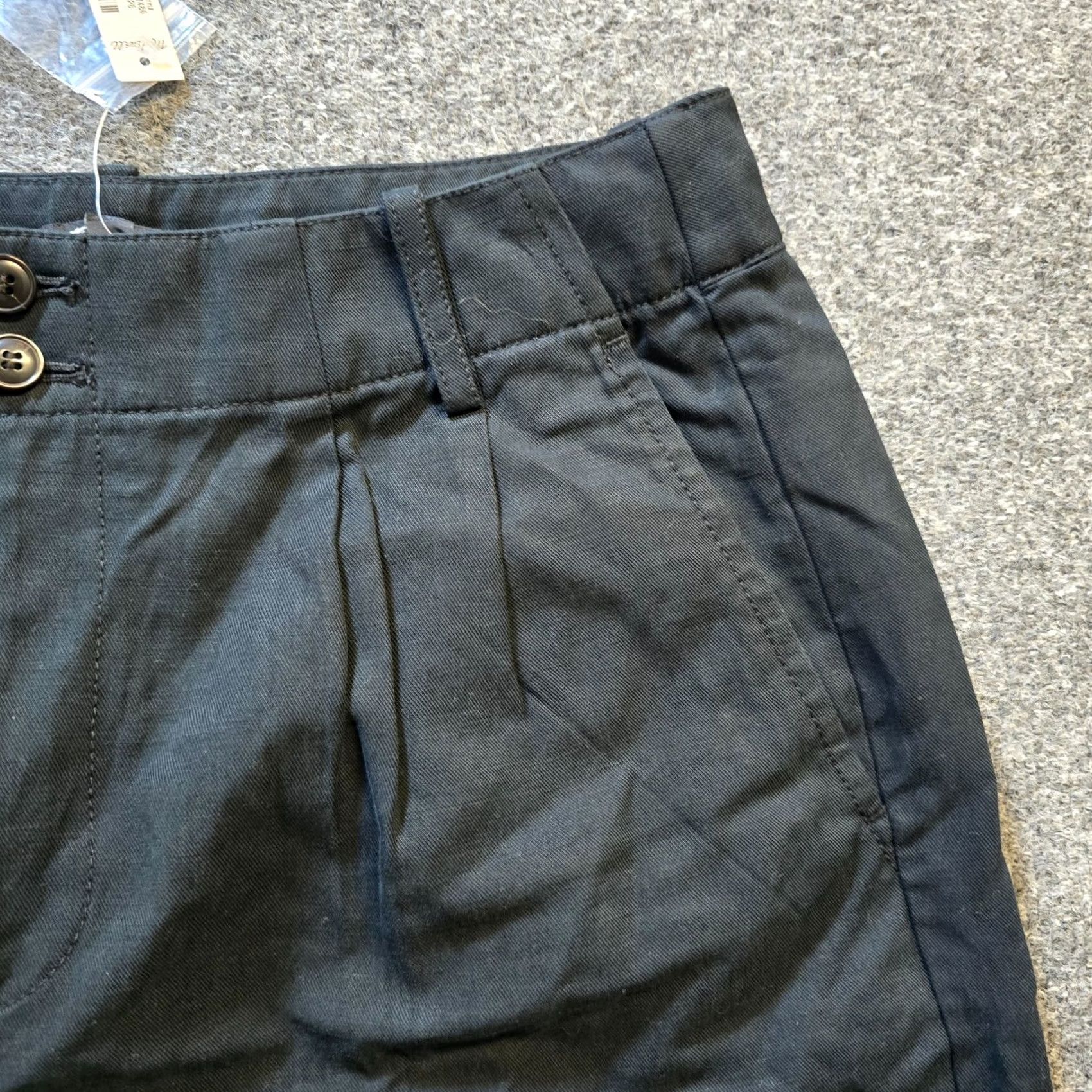 Madewell Madewell Pants Womens Size 6 Petite Black Harlow Wide Leg Drapey Twill Capsule Size 28" / US 6 / IT 42 - 3 Thumbnail