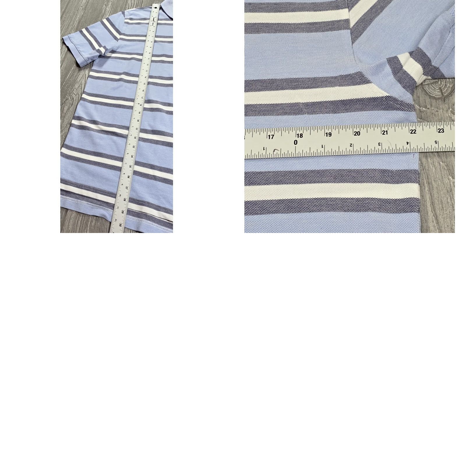 Brooks Brothers Brooks Brothers Polo Short Sleeve Blue White Mens L Performance Golden Fleece Size US L / EU 52-54 / 3 - 8 Thumbnail