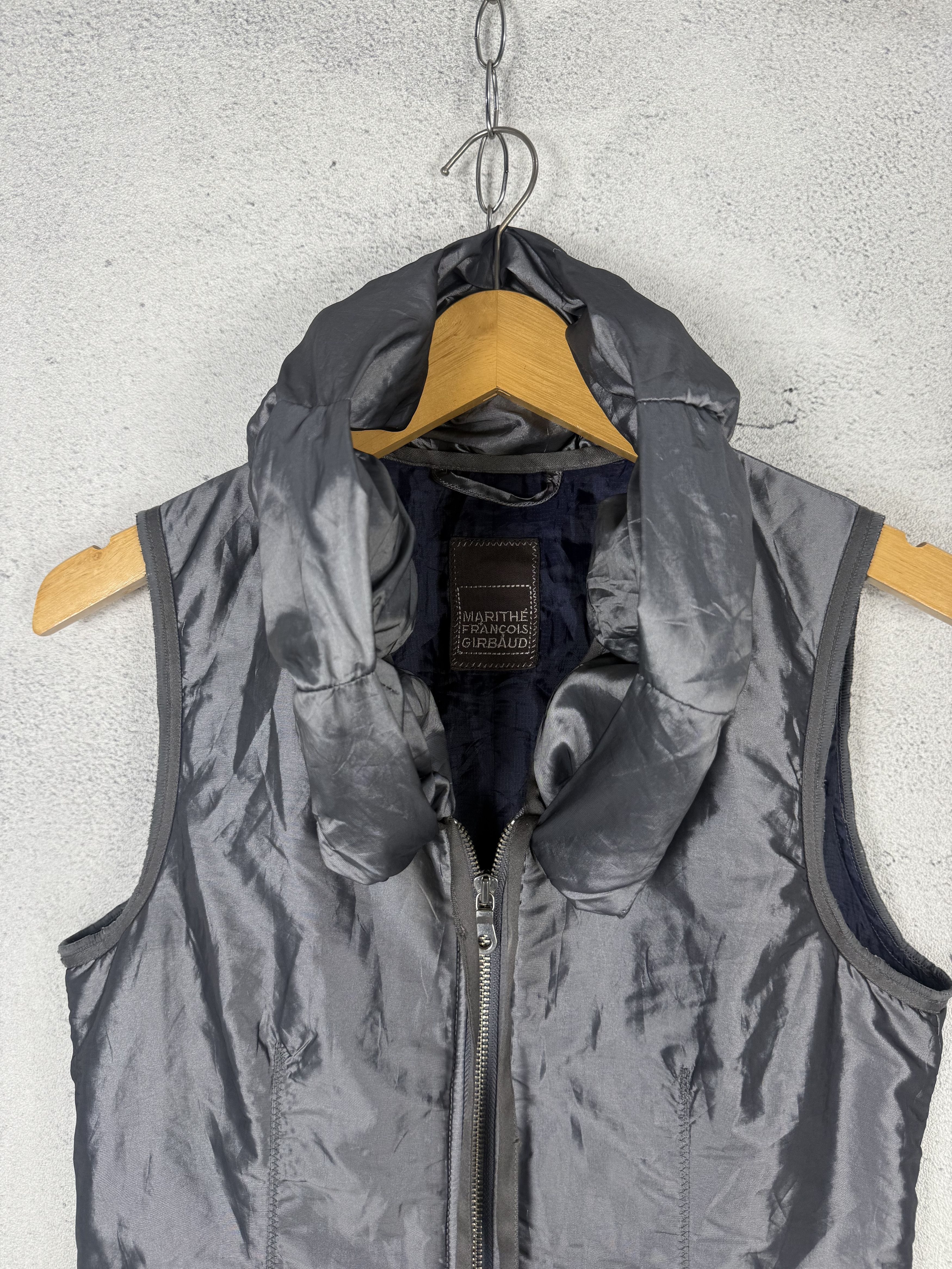 Marithe + Francois Girbaud Marithe Francois Girbaud Silver Nylon Down Vest Size M / US 6-8 / IT 42-44 - 4 Thumbnail