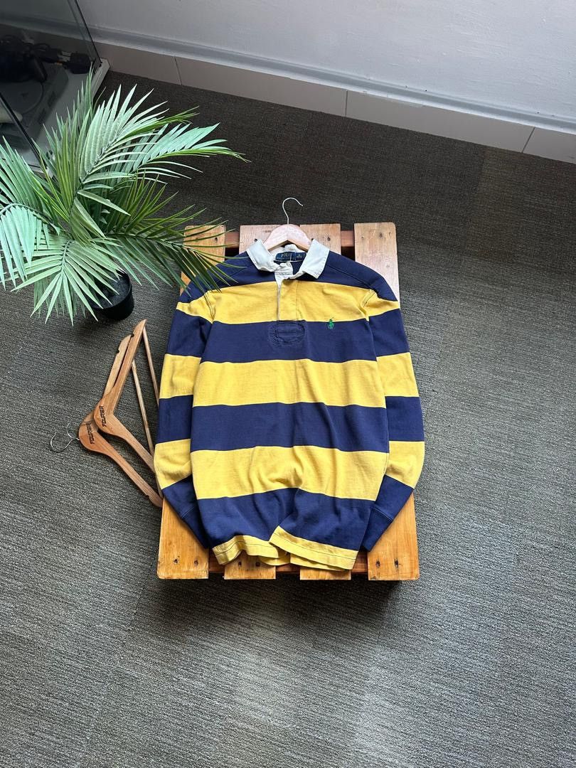 Polo Ralph Lauren × Rugby Ralph Lauren POLO RALPH LAUREN STRIPE RUGBY SHIRT Size US M / EU 48-50 / 2 - 1 Thumbnail
