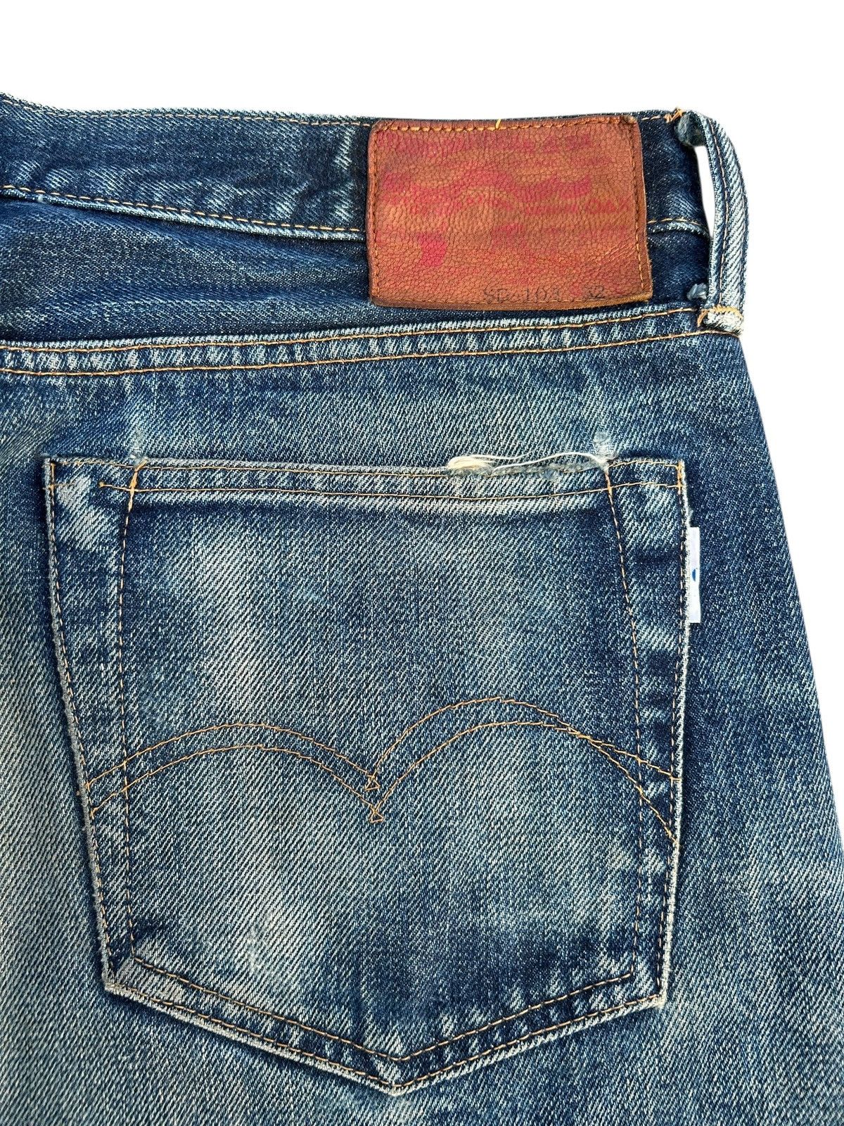 Kapital Thrashed Vintage Studio Dartisan Selvedge Denim Jeans Size US 31 - 12 Thumbnail