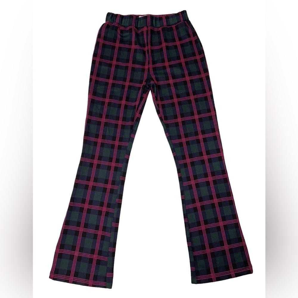 Urban Outfitters Urban Outfitters l Plaid Cropped Flare Pants Size Small Size 28" / US 6 / IT 42 - 2 Thumbnail