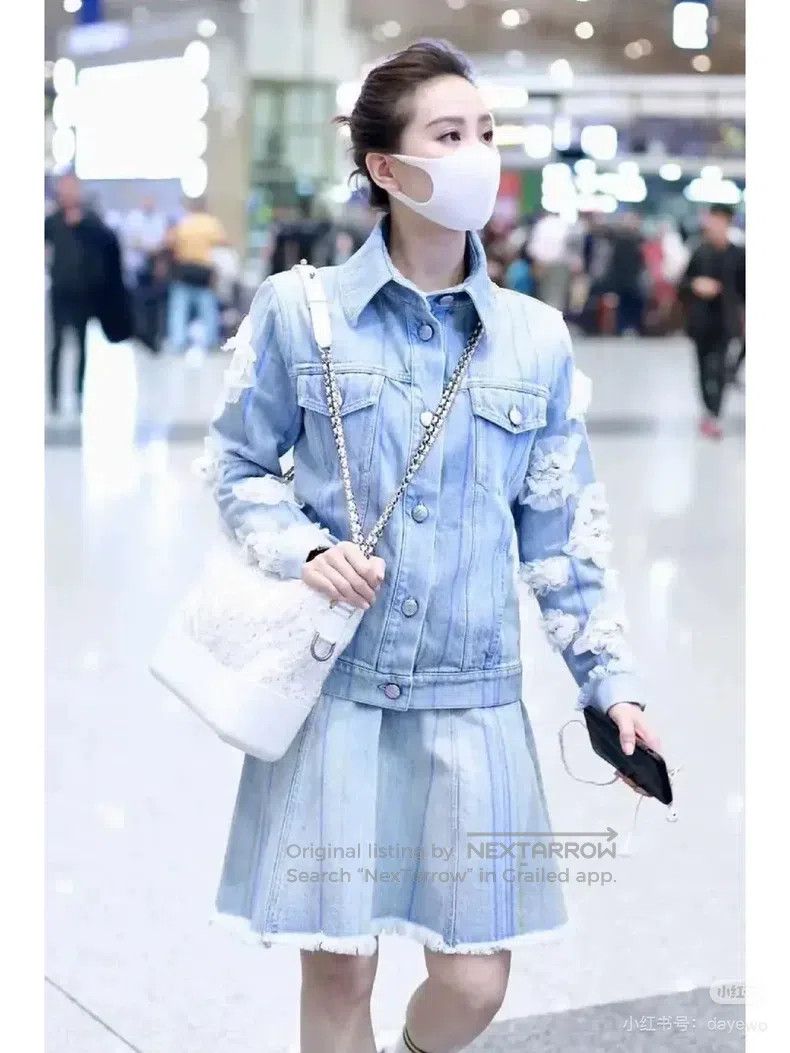 Chanel Chanel Waterfall series camelia denim jacket Size S / US 4 / IT 40 - 7 Thumbnail