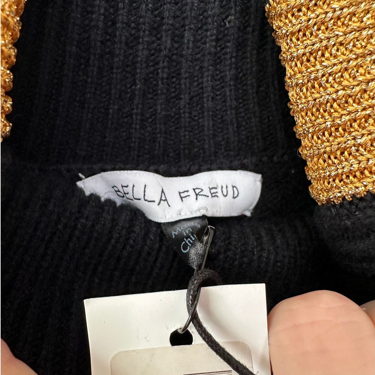 Bella Freud NWT Bella Freud Billie Jean Gold Stripe Turtleneck Sweater M Size M / US 6-8 / IT 42-44 - 15 Thumbnail