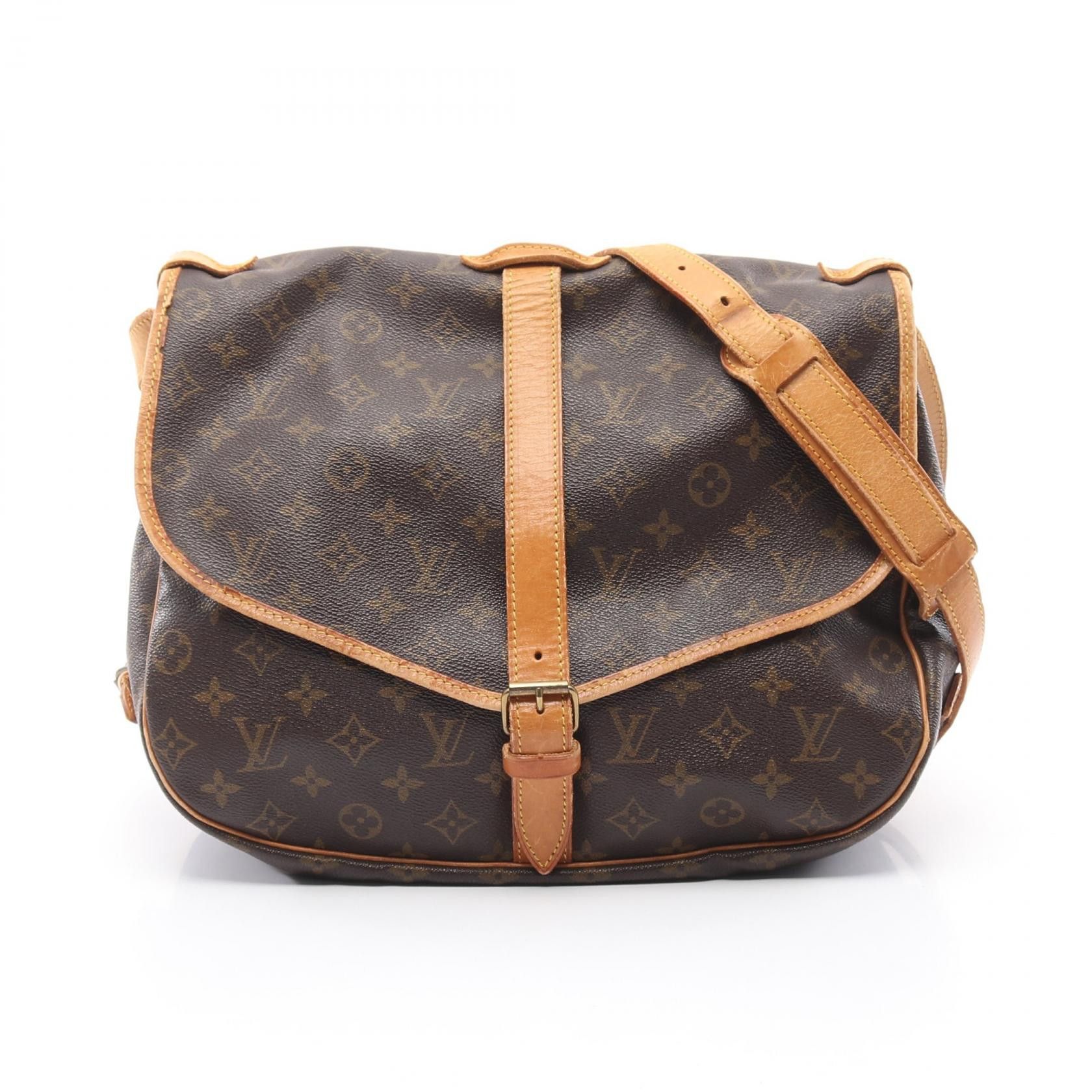 Louis Vuitton Louis Vuitton Saumur 35 Monogram Shoulder Bag Canvas Shoulder Bag M42254 in Brown, Women's