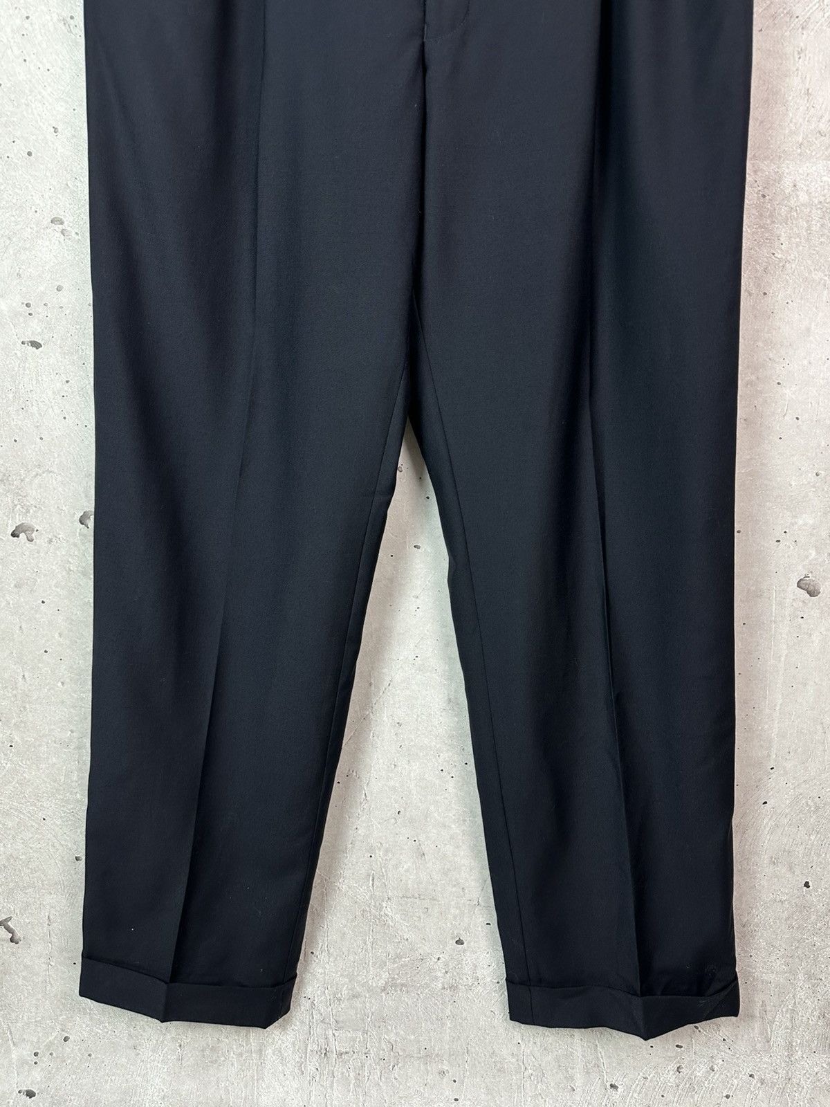Yves Saint Laurent YSL Yves Saint Laurent Vintage 90s Wool Navy Suit Trousers Size US 36 / EU 52 - 4 Thumbnail