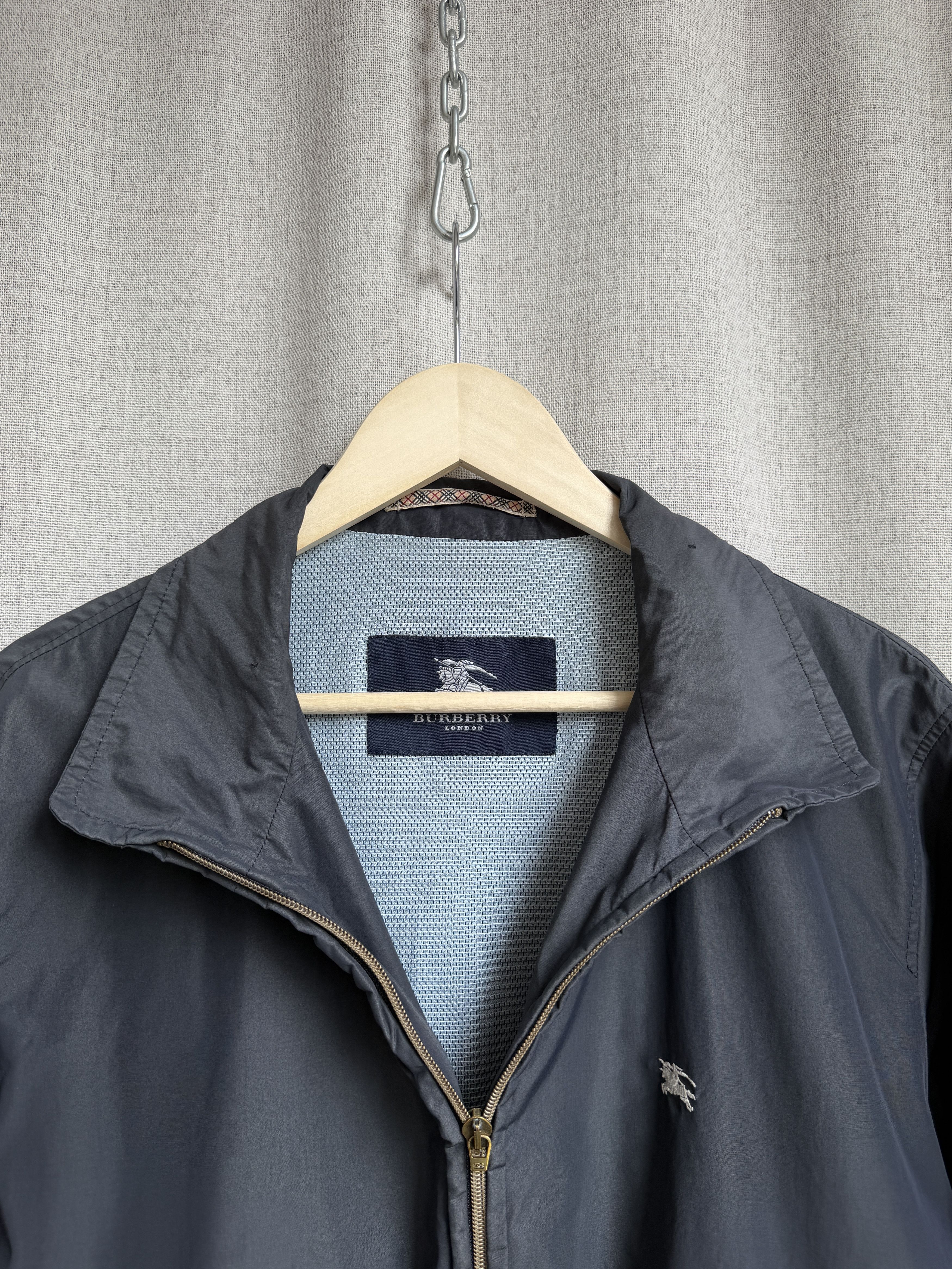 Burberry Vintage Burberry Black Nylon Bomber Jacket Size US M / EU 48-50 / 2 - 7 Thumbnail