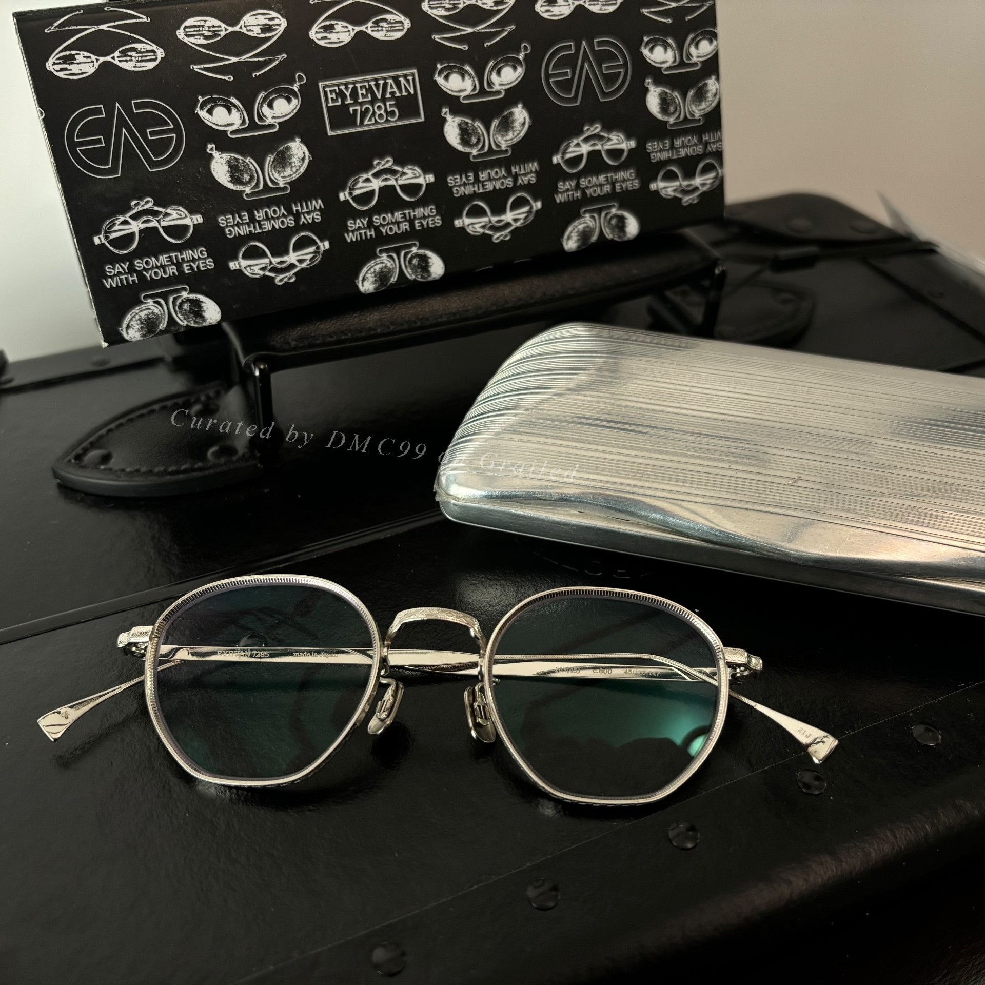 Eyevan 7285 Eyevan 7285 163 C800 Silver Titanium Glasses | Grailed
