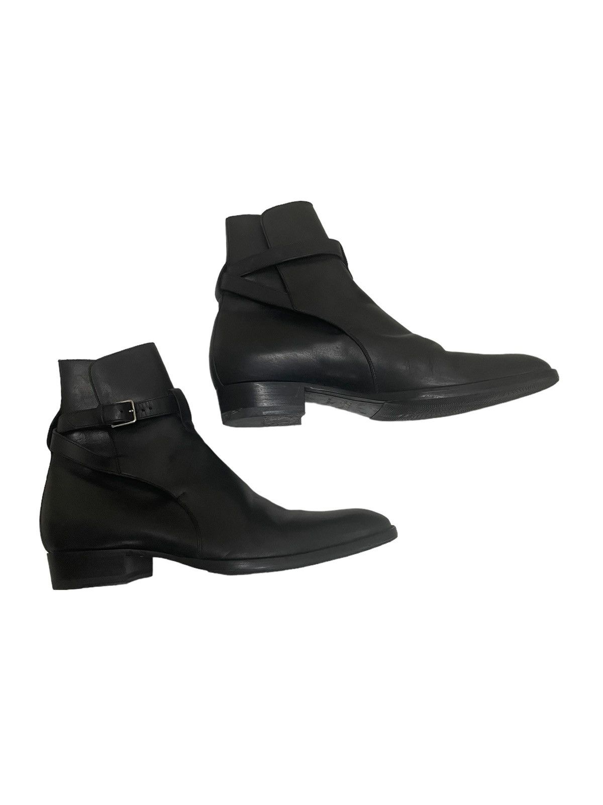 Saint Laurent Paris VINTAGE LEATHER BOOTS SAINT LAURENT PARIS Size US 7.5 / EU 40-41 - 4 Thumbnail