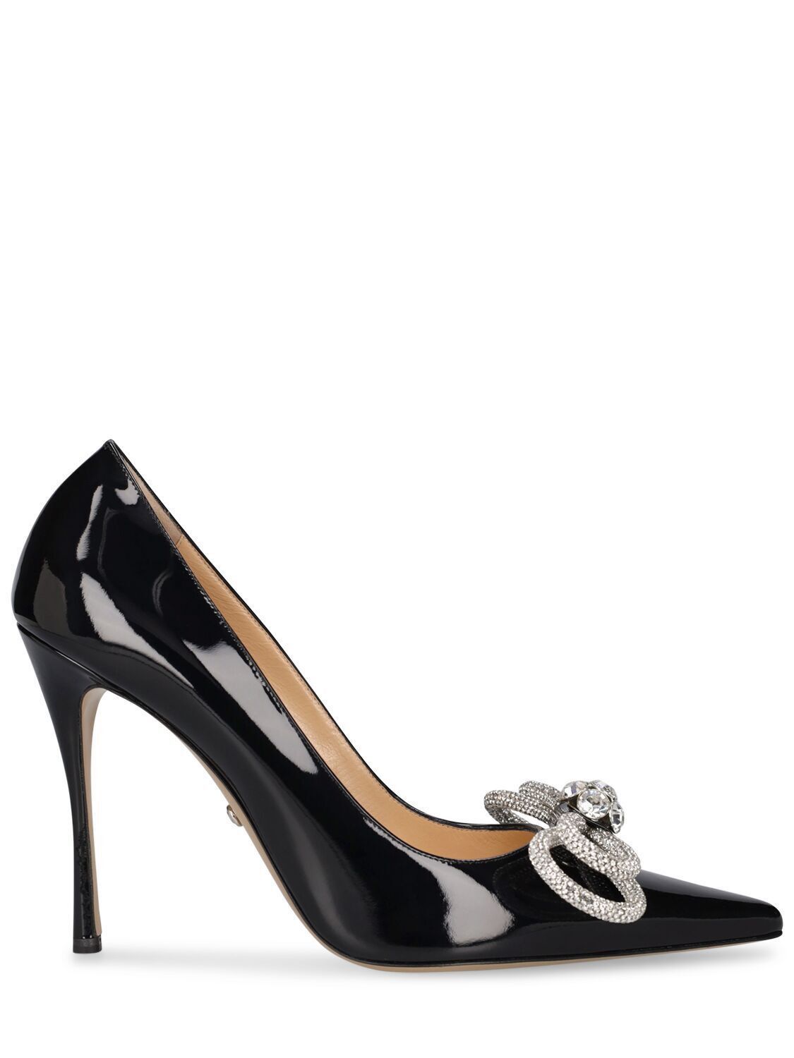 MACH & MACH Black Patent Leather 110mm Pumps New