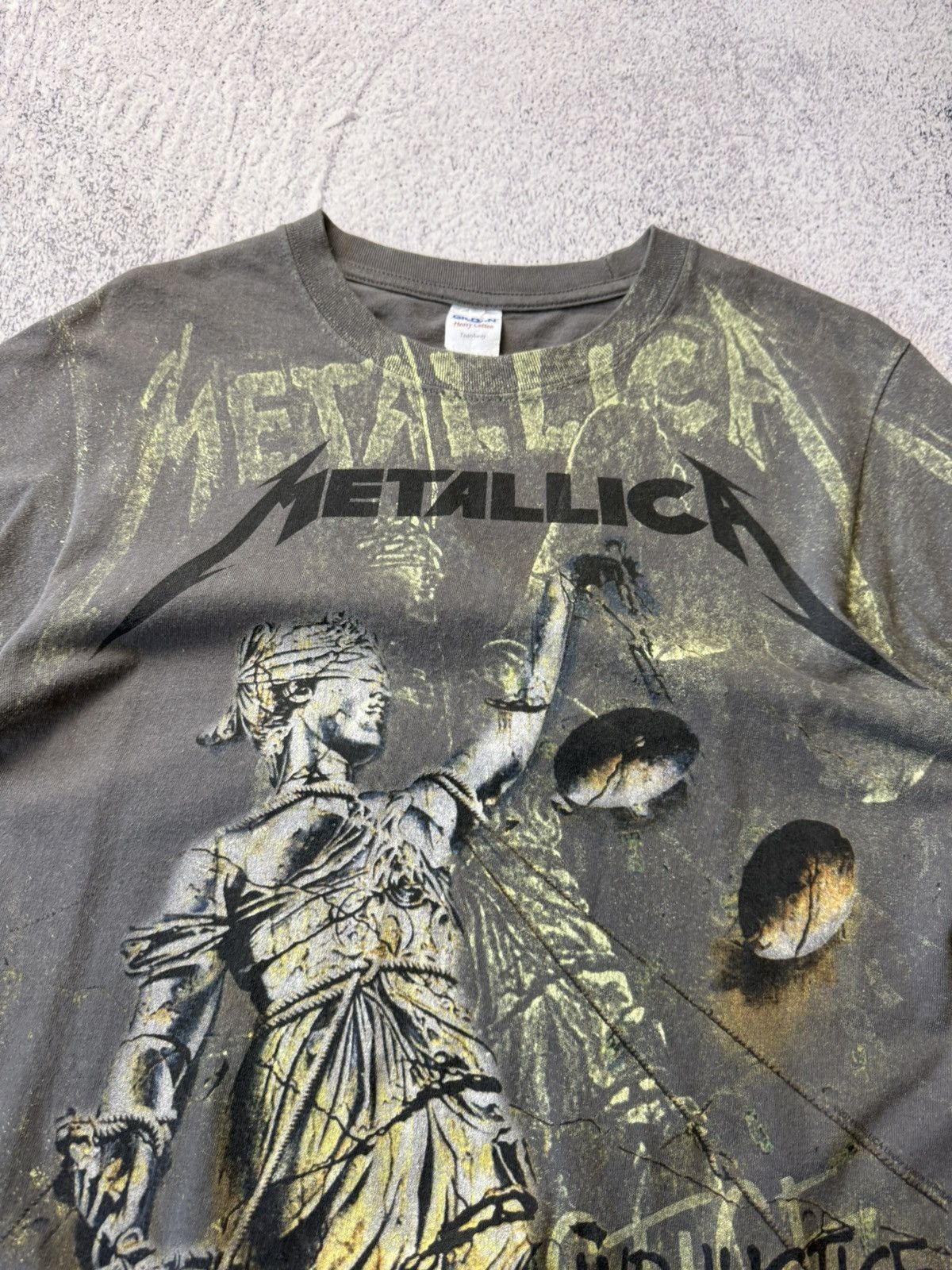 Metallica Metallica And Justice For All Vintage Rock Band Overprinted Size US S / EU 44-46 / 1 - 14 Thumbnail
