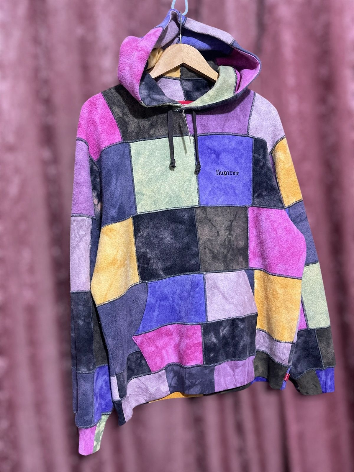 Supreme Supreme SS19 Patchwork Tie Dye Hooded Sweatshirt Medium Size US M / EU 48-50 / 2 - 4 Thumbnail