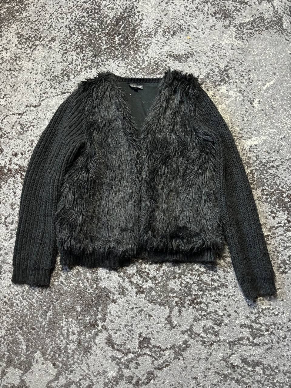 Japanese Brand × Vintage Vintage Y2K Top Avantgarde Fur Faux Style Opium Zip Hoodi Size US M / EU 48-50 / 2 - 1 Thumbnail
