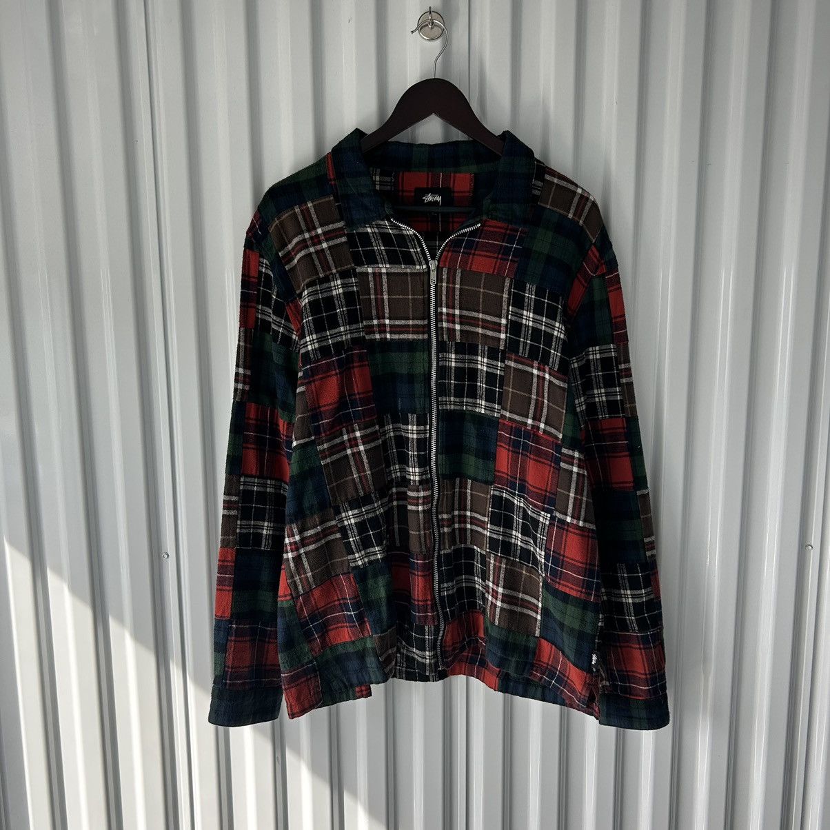 Stussy Zip Up Flannel | Grailed