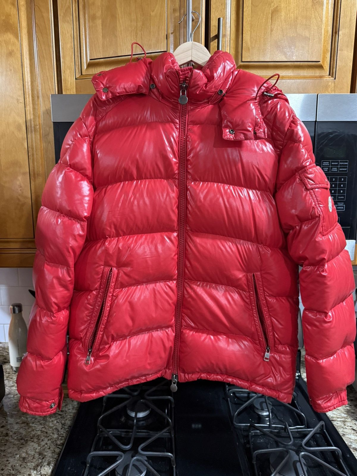 Moncler Moncler Maya Red Jacket Size XL / 4 Size US XL / EU 56 / 4 - 1 Thumbnail