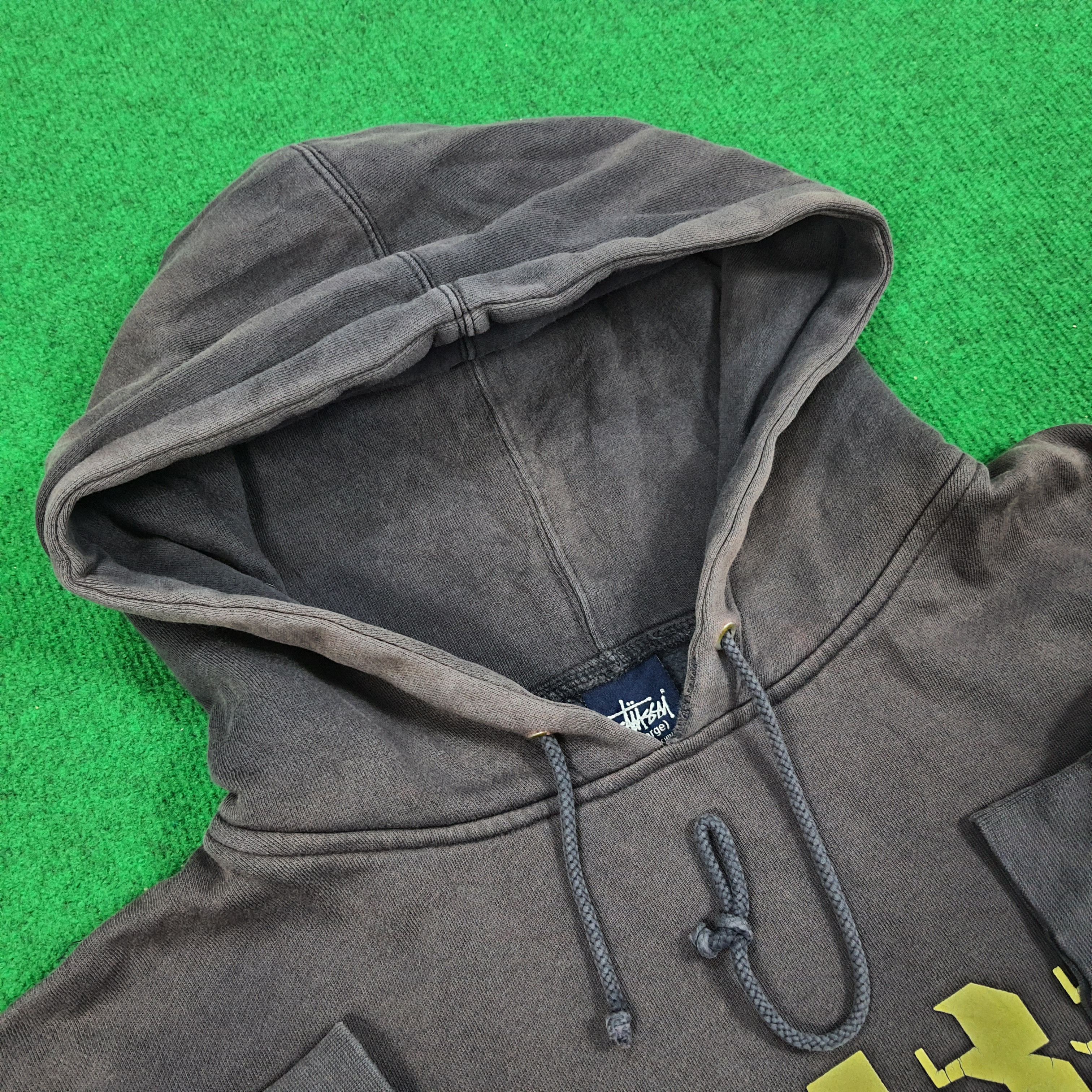 Stussy × Vintage Vintage Stussy Spell Out Custom Back Logo Hoodie Size US XL / EU 56 / 4 - 5 Thumbnail
