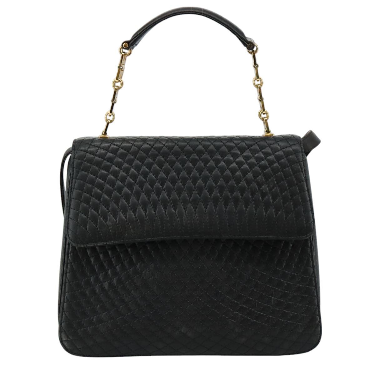 Bally Black Leather Handbag (Pre-Owned) Size ONE SIZE - 1 Thumbnail