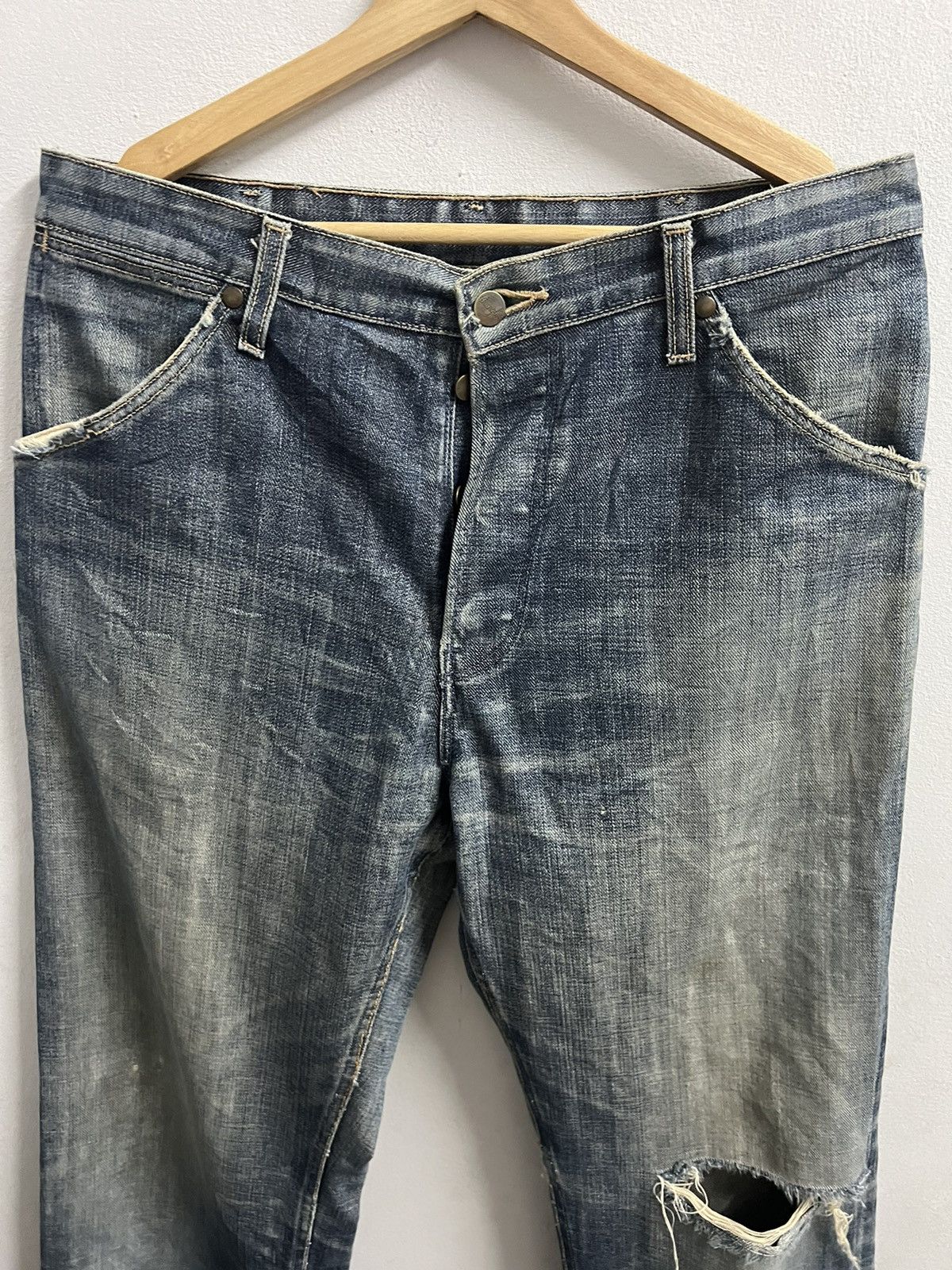 Vintage VINTAGE WRANGLER BLUE BELL SELVEDGE DENIM Size US 34 / EU 50 - 3 Thumbnail