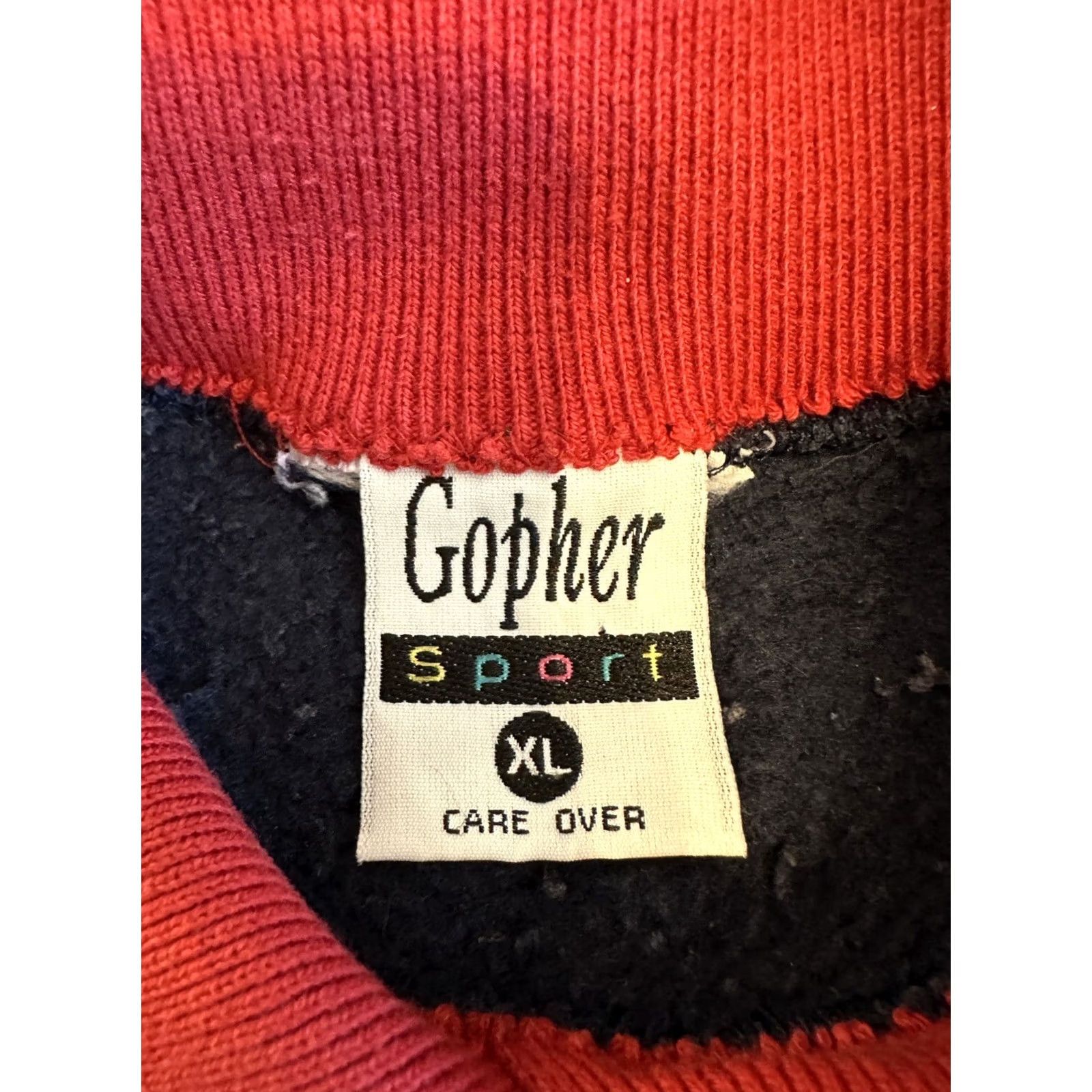 Vintage VINTAGE Gopher Sport Collared Sweatshirt XL Women Blue 90s Bear Graphic Print Lighthouse Size XL / US 12-14 / IT 48-50 - 3 Thumbnail