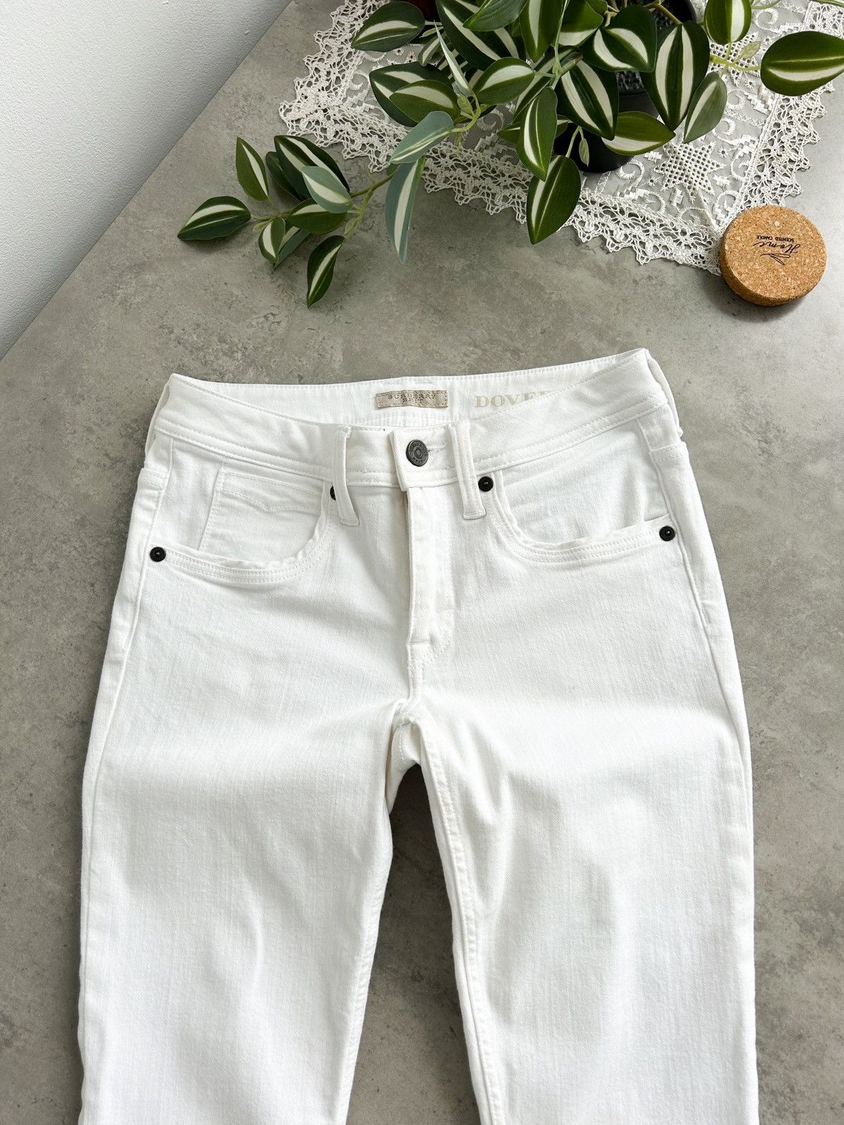 Burberry × Vintage Burberry amazing low waist capri Y2K old money denim Size 27" / US 4 / IT 40 - 10 Thumbnail