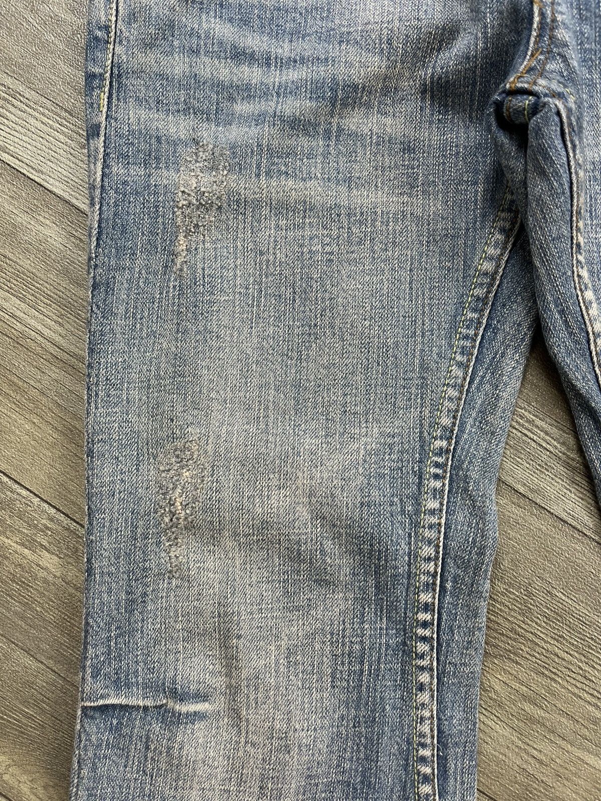 Japanese Brand 2000s Zazie Mudmax Distressed Bootcut Flared Jeans Lgb Style Size US 27 - 7 Thumbnail