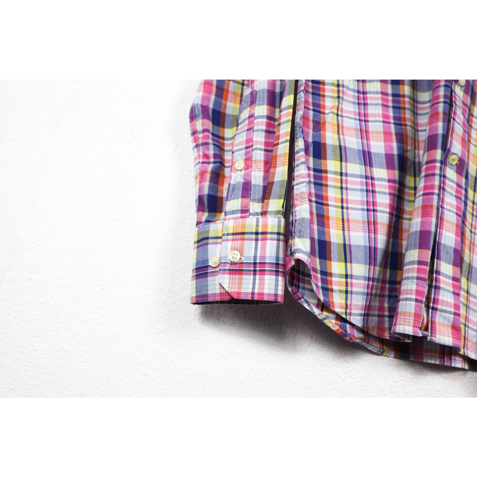 Barbour Barbour Douglas Tailored Fit Pink Plaid Oxford Shirt Size US L / EU 52-54 / 3 - 5 Thumbnail