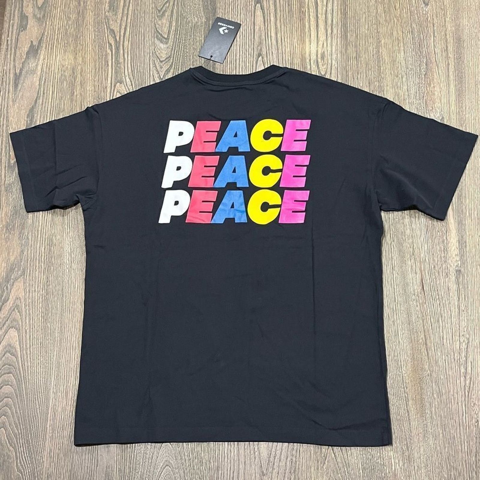 Converse NWT Converse Peace Front and Back Tee Short Sleeve Size S Size S / US 4 / IT 40 - 7 Thumbnail