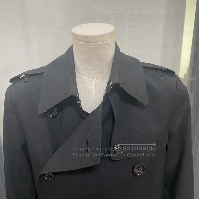 Burberry Burberry Black Cotton Blend Women's Trench Coat. Size M / US 6-8 / IT 42-44 - 3 Thumbnail