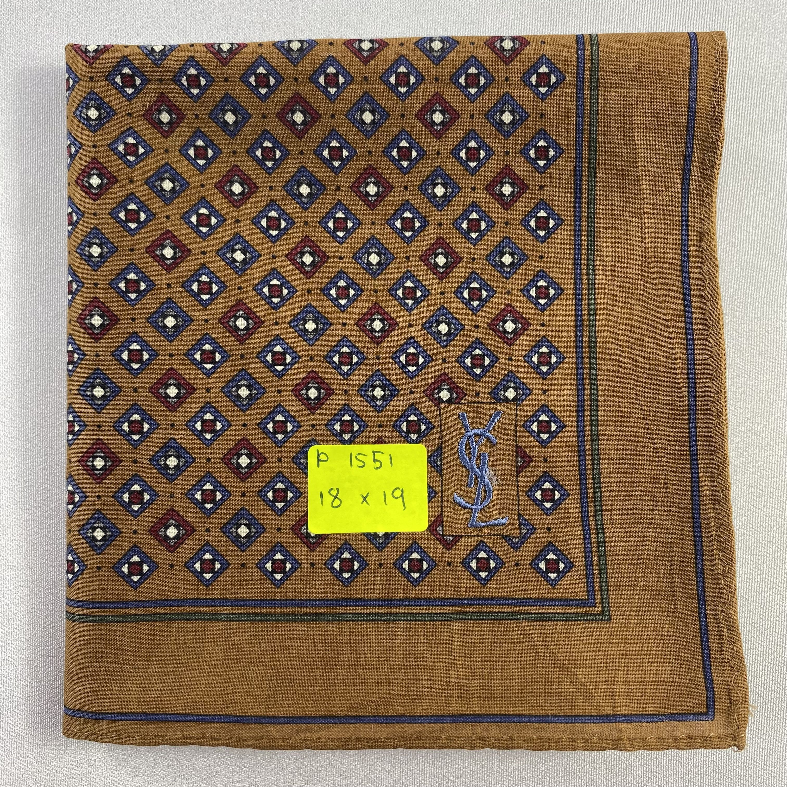 Vintage Yves Saint Laurent Handkerchief / Neckerchief-P1551 Size ONE SIZE - 5 Thumbnail