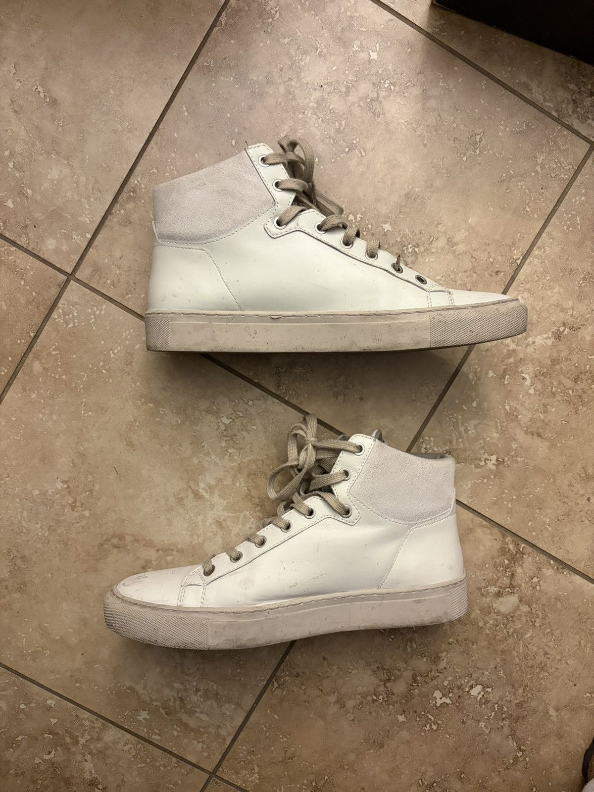 Allsaints ALLSAINTS HIGH TOP LEATHER SNEAKER Size US 9.5 / EU 42-43 - 10 Thumbnail
