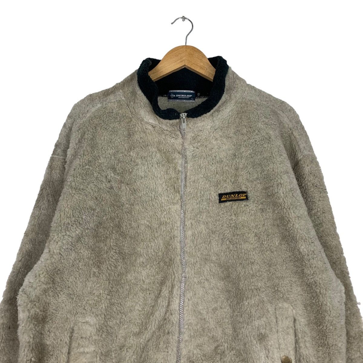 Dunlop DUNLOP MOTORSPORT Big Logo Fleece Bomber Jacket #1032-C46 Size US L / EU 52-54 / 3 - 4 Thumbnail