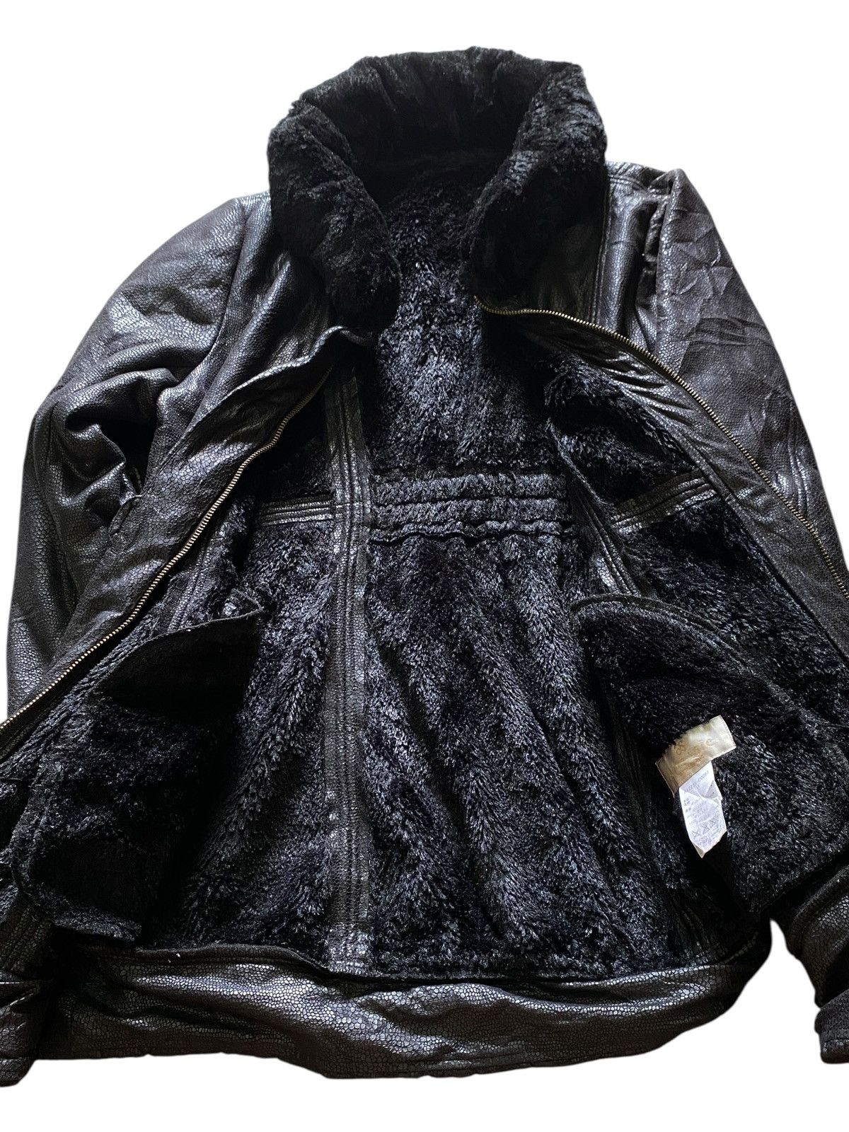 Japanese Brand Vtg Snake Skin Arte Soie Fur Leather Jacket Size US S / EU 44-46 / 1 - 8 Thumbnail