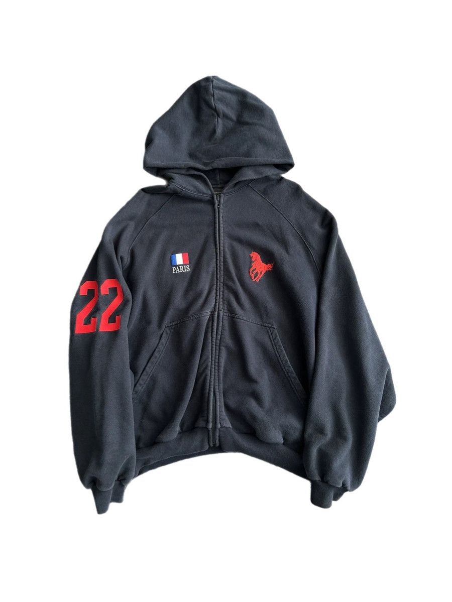 Balenciaga Balenciaga polo 22 zip hoodie | Grailed