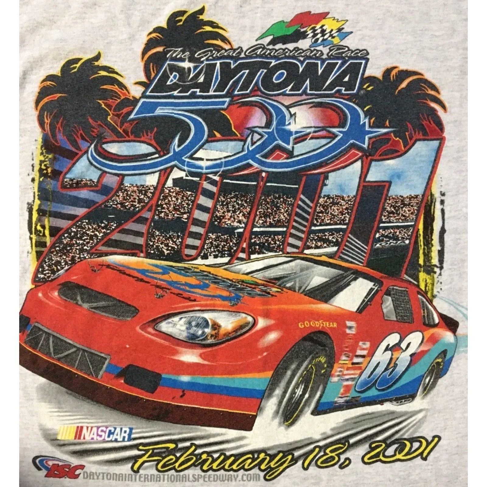 NASCAR VINTAGE NASCAR Daytona 500 Faded AOP Shirt S Driving Racing Car Biker Grunge 90s Y2K Size US S / EU 44-46 / 1 - 2 Thumbnail