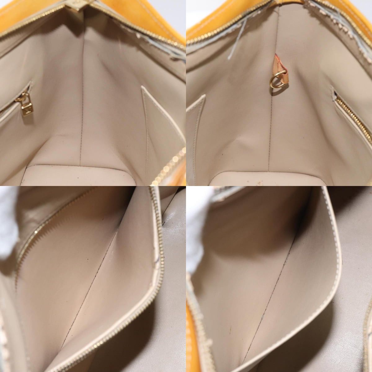 Louis Vuitton LOUIS VUITTON Monogram Vernis Houston Hand Bag Beige M91004 Size ONE SIZE - 12 Thumbnail