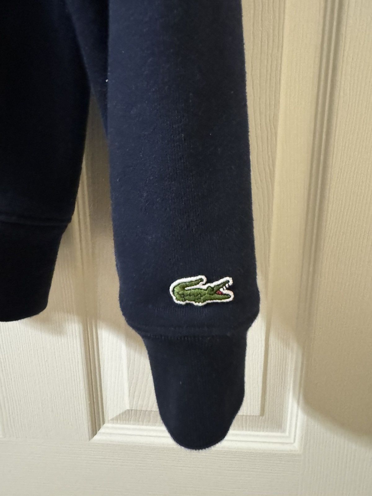 Lacoste Sporty & Rich x Lacoste logo-embroidered fleece sweatshirt Size S / US 4 / IT 40 - 6 Thumbnail