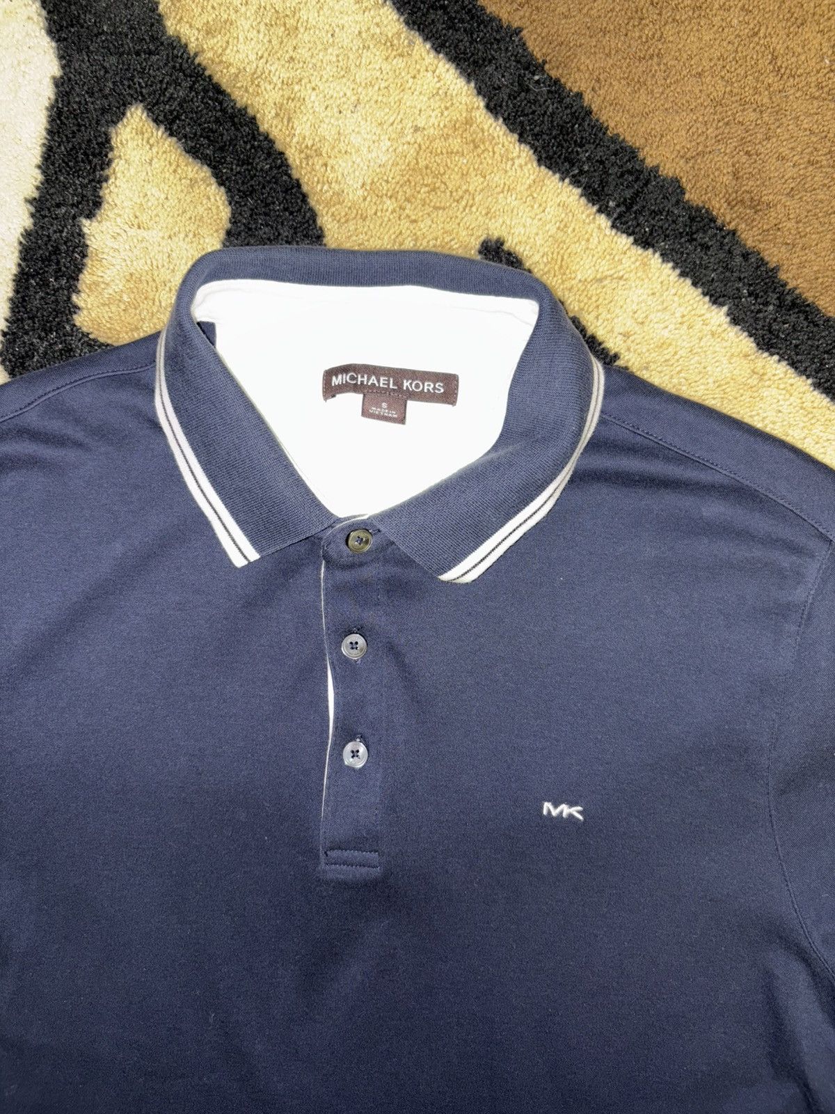 Michael Kors Michael Kors Greenwich Cotton Polo Shirt Size US S / EU 44-46 / 1 - 2 Thumbnail