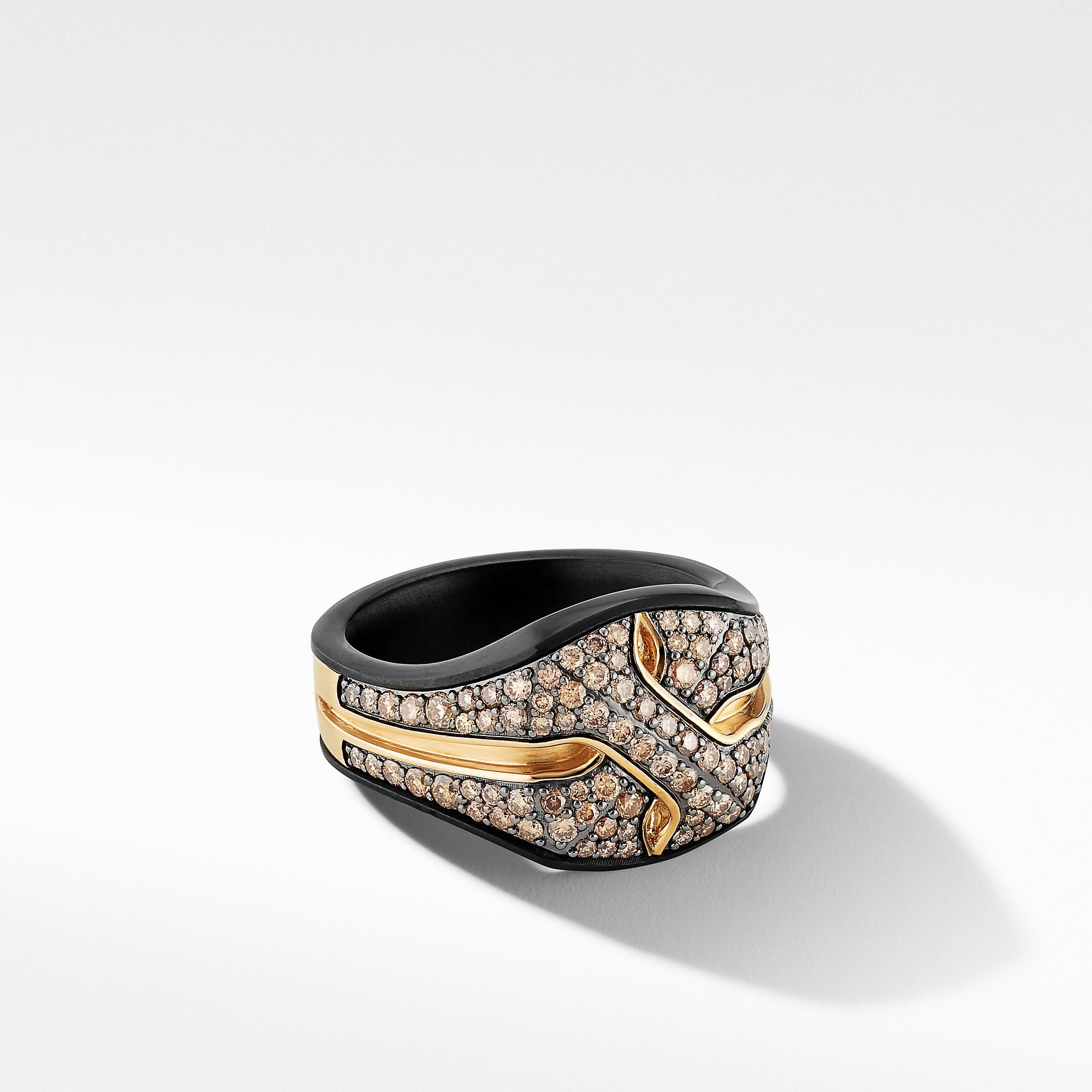 David Yurman o1w1db11025 R25496M /Size 6 /Rings in Golden/Black Size ONE SIZE - 1 Thumbnail